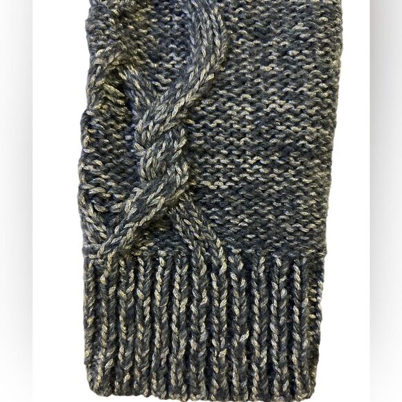 GAP Womens Wool Cable Knit Sweater Size S Grey Chunky Knit Fisherman Grandmacore - Picture 5 of 7
